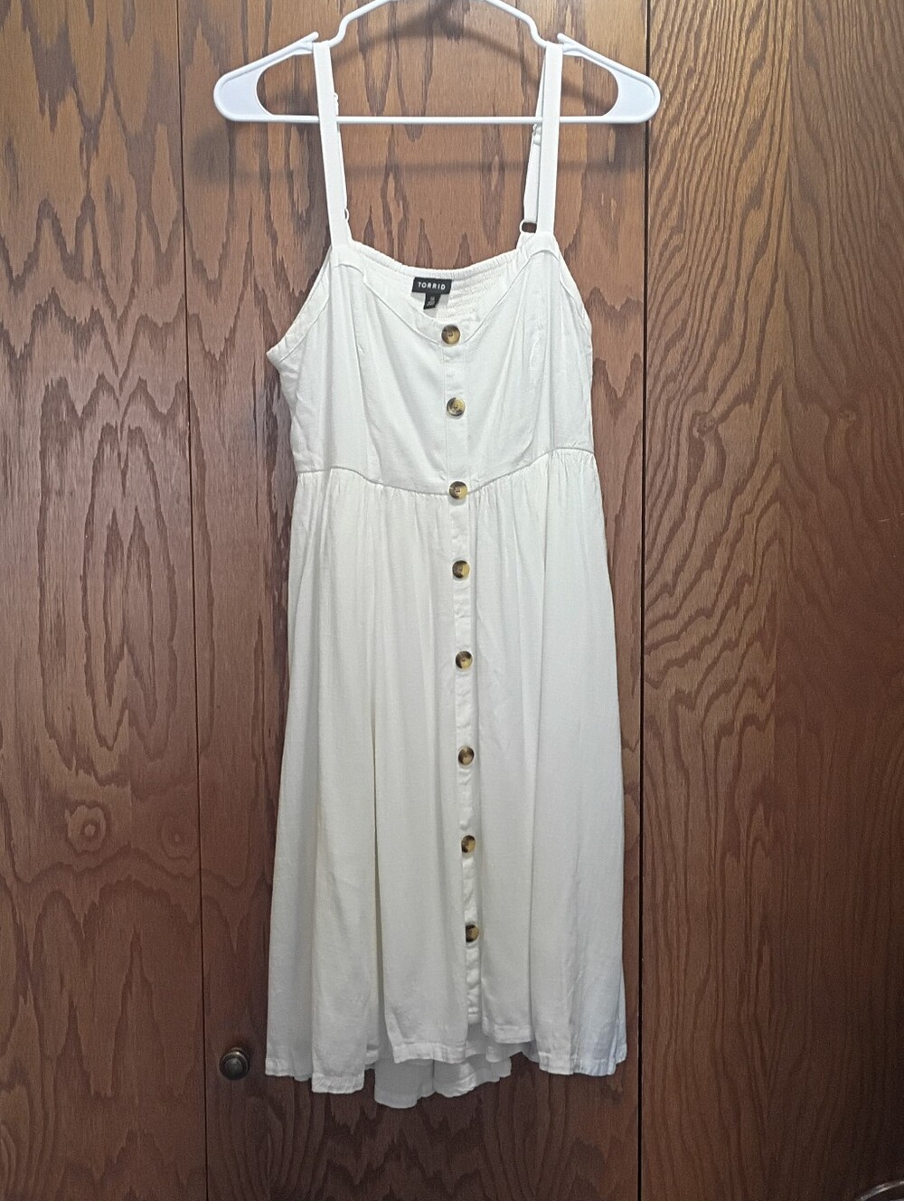 Torrid Size 00 Cream Midi Sundress